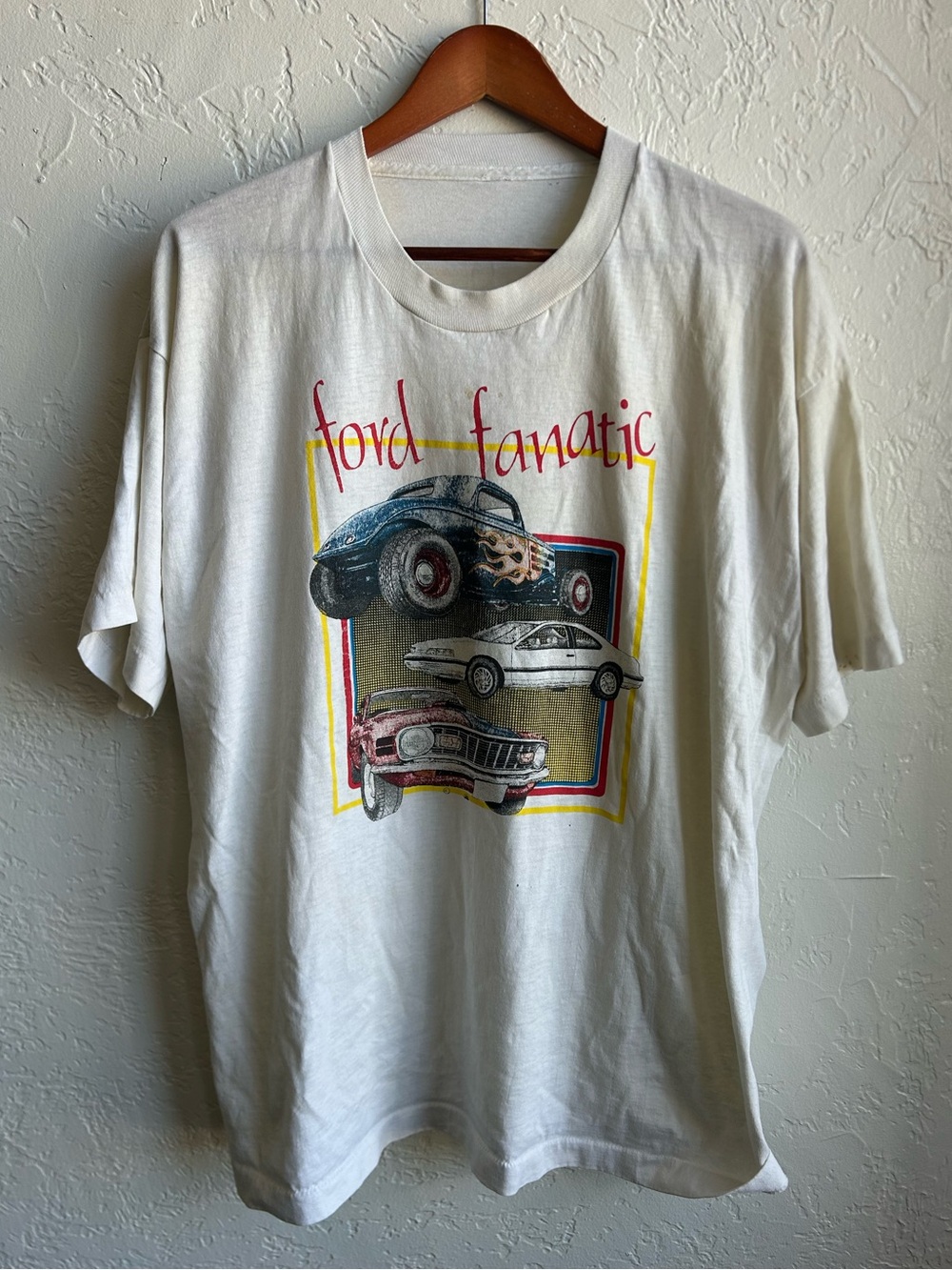 Vintage Ford Fanatic single stitch T-shirt Mens XL Made In USA